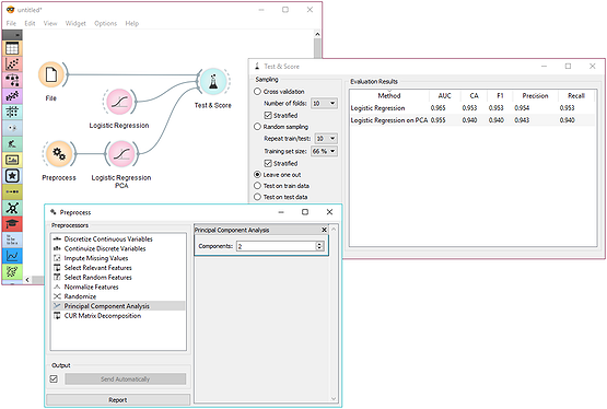 Data preprocessing embedded within a learning algorithm.